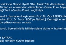 Yeni Yönetim Kurulu